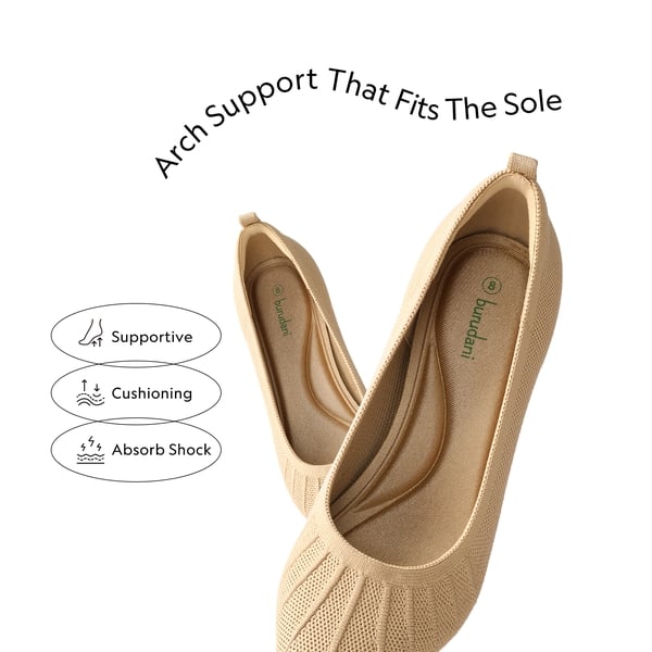 Low Kitten Heel Knit Pumps - BEIGE - 2